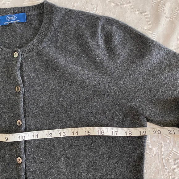 Gobi Cashmere Crew Neck Cardigan - Picture 11 of 14